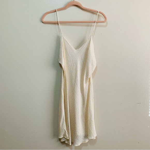 Delicates Vintage Cream Textured Silk Women's Robe and Slip night gown lingerie - Picture 7 of 8